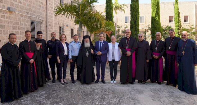 Reunión líderes cristianos con presidente de Israel
