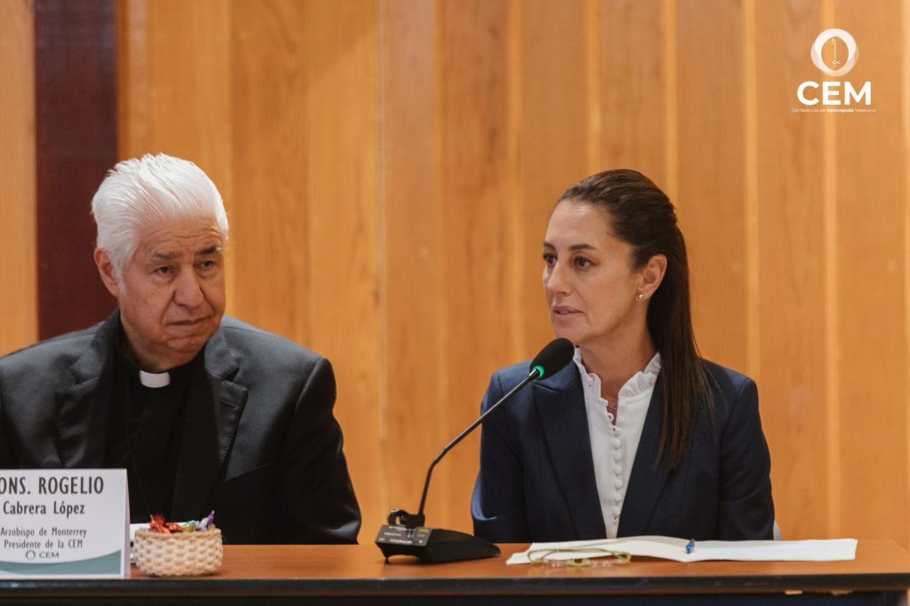 Claudia Sheinbaum y Mons. Rogelio Cabrera